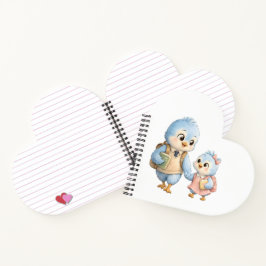 Cuaderno Hermano Hermana Pájaro Corazón
