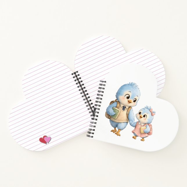 Cuaderno Hermano Hermana Pájaro Corazón (Interior)