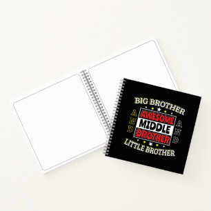 Cuaderno Hermano Medio Impresionante - es Grande y Pequeño