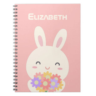 Cuaderno Hermano y flores felices y rosados