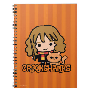 Cuaderno Hermione y Crookshanks de dibujos animados