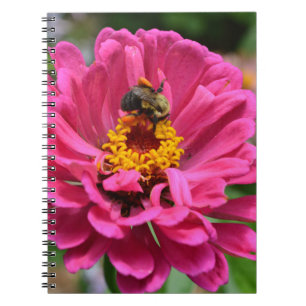 Cuaderno Hermosa abeja rosa elegante