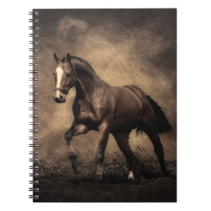 Cuaderno Hermosa almohada de caballo marrón