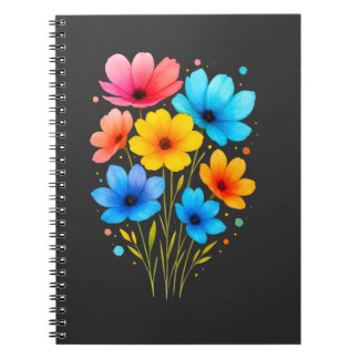 Cuaderno Hermosa camiseta de flor floral