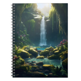 Cuaderno Hermosa cascada mágica encantada