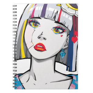 Cuaderno Hermosa Chica Anime Rota
