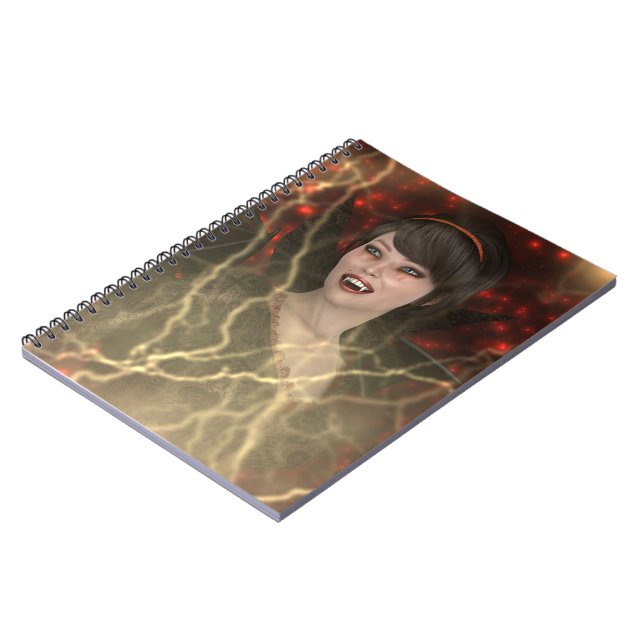 Cuaderno Hermosa Dama Vamp Perfecto Estilo de Bruja de Hall (Lado Izquierdo)