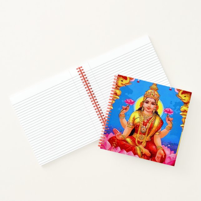 Cuaderno Hermosa diosa Golden Lakshmi Diwali (Interior)