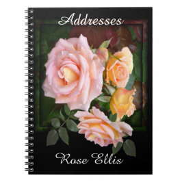 Cuaderno Hermosa dirección de rosas rosas rosas