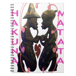 Cuaderno Hermosa e impresionante pareja africana: Un arte r