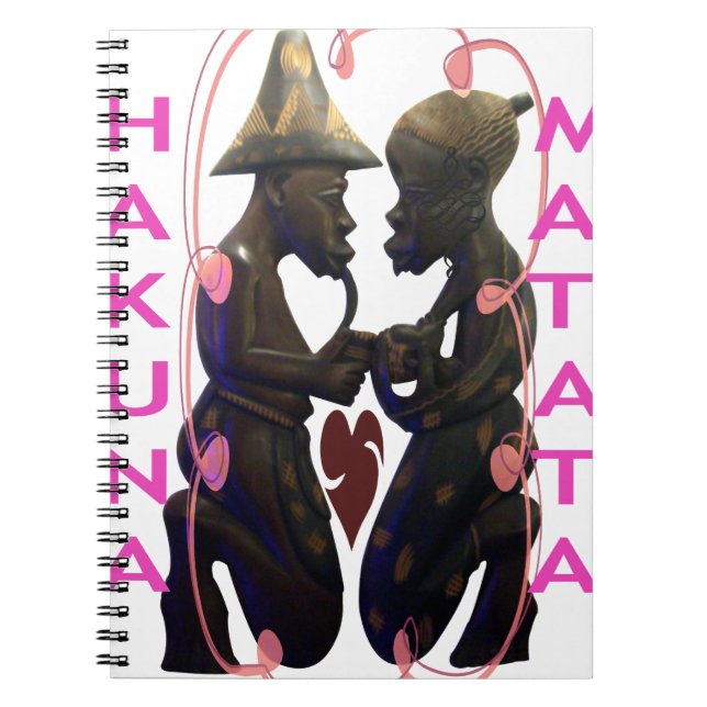 Cuaderno Hermosa e impresionante pareja africana: Un arte r (Frente)