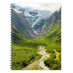 Cuaderno Hermosa escena natural de Norwaytravel, aventura