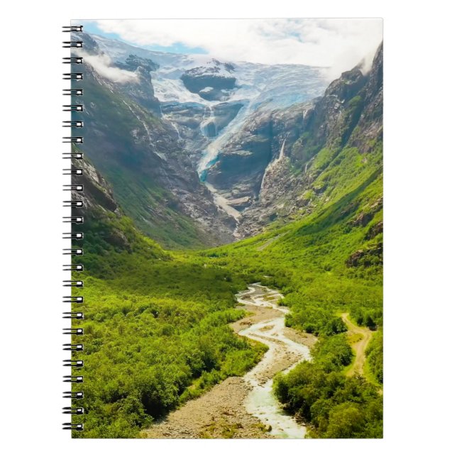 Cuaderno Hermosa escena natural de Norwaytravel, aventura (Frente)