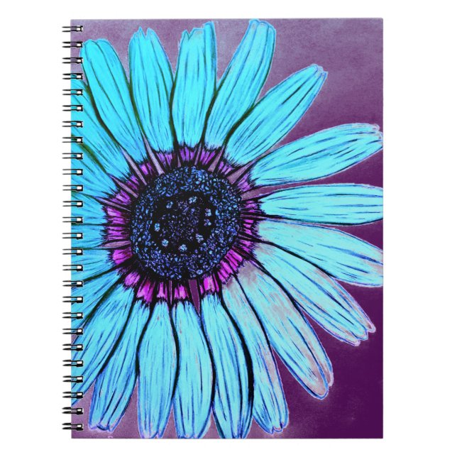 Cuaderno Hermosa Flor Esbozada De Mano (Frente)