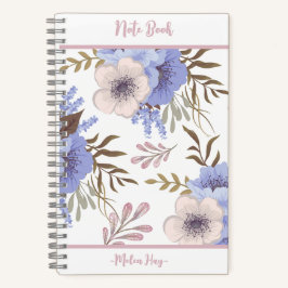 Cuaderno Hermosa Flor Púrpura