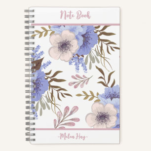 Cuaderno Hermosa Flor Púrpura