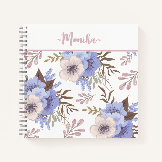 Cuaderno Hermosa Flor Púrpura (Anverso)