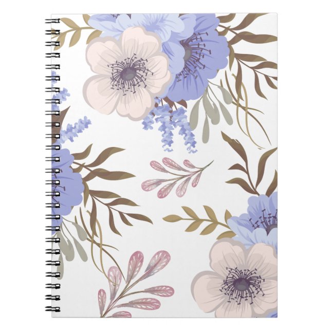 Cuaderno Hermosa Flor Púrpura (Frente)