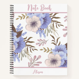Cuaderno Hermosa Flor Púrpura