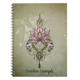 Cuaderno Hermosa floración de loto