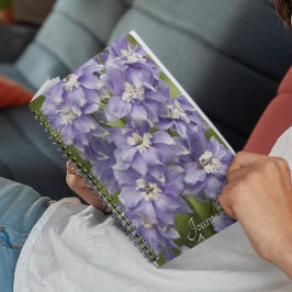 Cuaderno Hermosa Floral De Delfino Púrpura