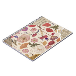 Cuaderno Hermosa Floral Presionada