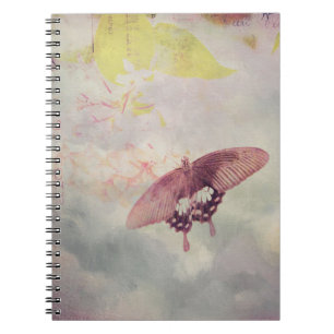 Cuaderno Hermosa fotografía con mariposa y arte digiratorio