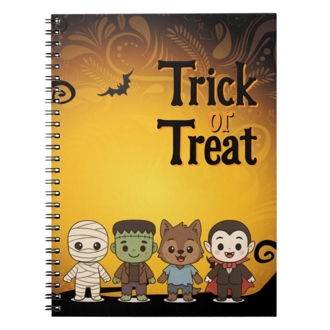 Cuaderno Hermosa, Frankenstein, Drácula, lobo (Frente)