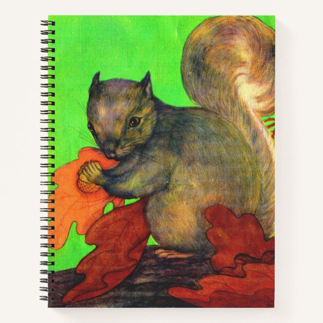 Cuaderno hermosa huella de ardilla (Anverso)