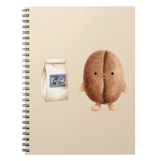 Cuaderno Hermosa judía de café (Frente)