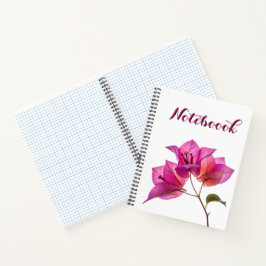 Cuaderno Hermosa Kagoj Phool Flor de Papel Botánica Flora