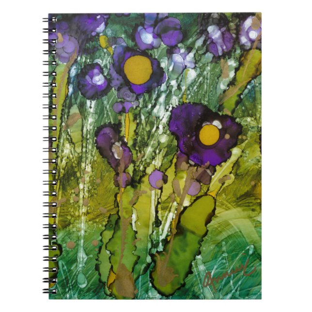 Cuaderno Hermosa Lovitude Journal "Purple and Gold Iris" (Frente)