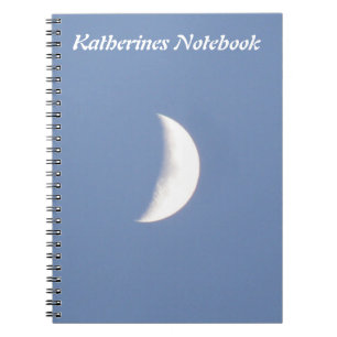 Cuaderno Hermosa luna creciente Waxing en Personalizado diu
