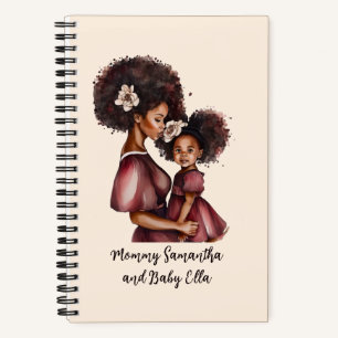 Cuaderno Hermosa madre y hija negra (27)