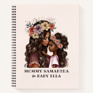 Cuaderno Hermosa madre y hija negras (2)