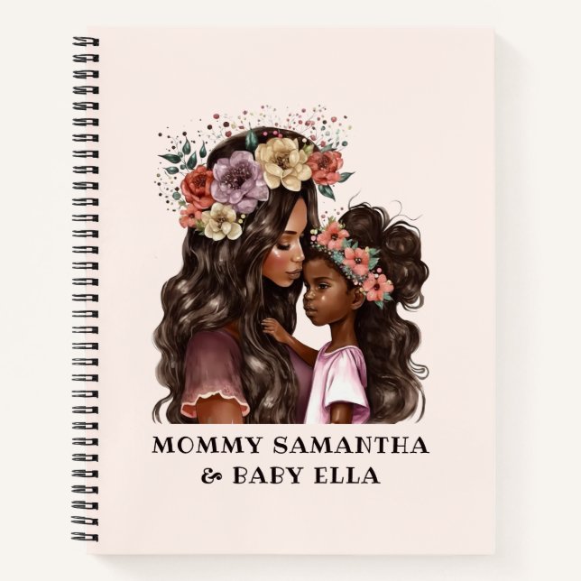 Cuaderno Hermosa madre y hija negras (2) (Anverso)