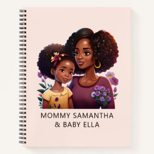 Cuaderno Hermosa mamá y hija negras (12)
