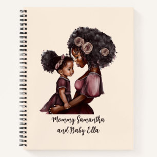 Cuaderno Hermosa mamá y hija negras (28)