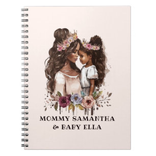 Cuaderno Hermosa mamá y hija negras (5)