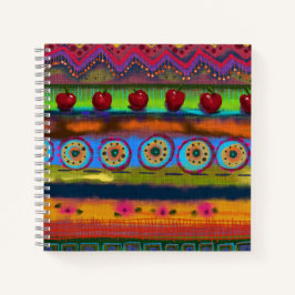 Cuaderno Hermosa Moda de Boho de las cerezas de Yummy