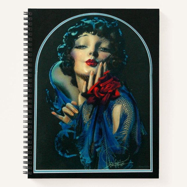 Cuaderno hermosa mujer de los años 20 (Anverso)