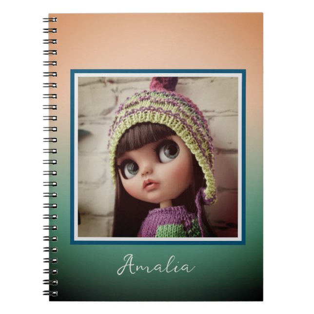 Cuaderno Hermosa muñeca Blythe ojos grandes moda elegante d (Frente)