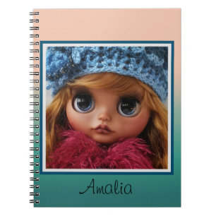 Cuaderno Hermosa muñeca Blythe ojos grandes moda elegante d