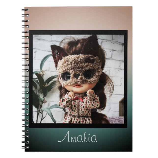 Cuaderno Hermosa muñeca Blythe ojos grandes moda elegante d (Frente)