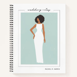 Cuaderno Hermosa Novia Para Ser Boda Planificando Bloc De N