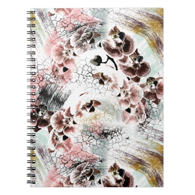 Cuaderno Hermosa orquídea con estilo (Frente)