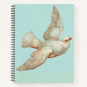 Cuaderno hermosa paloma blanca