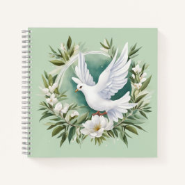 Cuaderno Hermosa paloma blanca de la paz