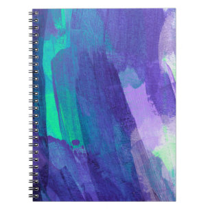 Cuaderno Hermosa pintura de medios mixtos. Pintado de mano