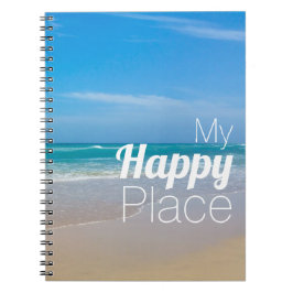 Cuaderno Hermosa playa tropical azul Inspiradora